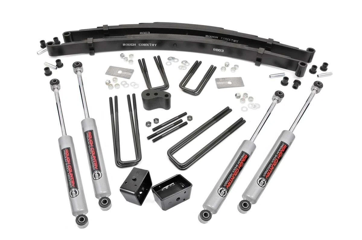 Rough Country 4 Inch Lift Kit - Rear Blocks - Dodge W100 Truck_W200 Truck 4WD (1974-1977) - 305.2